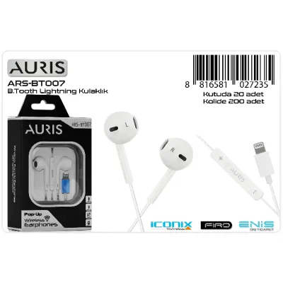 ARS BT007-XS MAX/PRO MAX LİGHTNİNG KULAKLIK